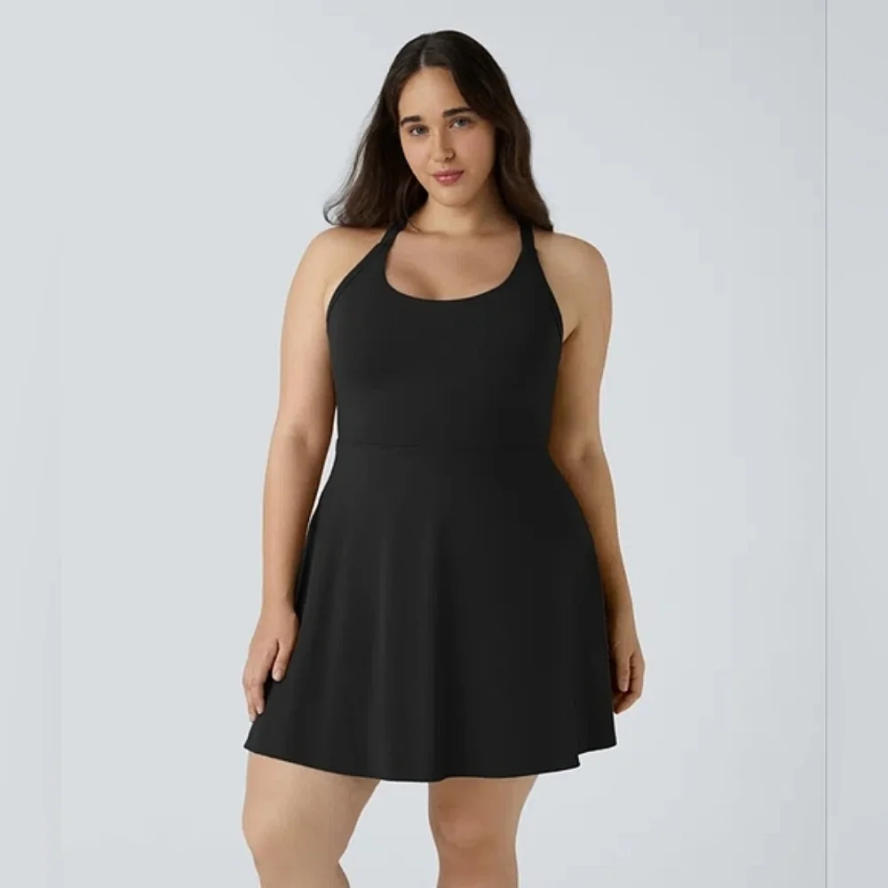 Halara Backless Twisted Active Dress in Black, Size 2X. NWT - Picture 4 of 8